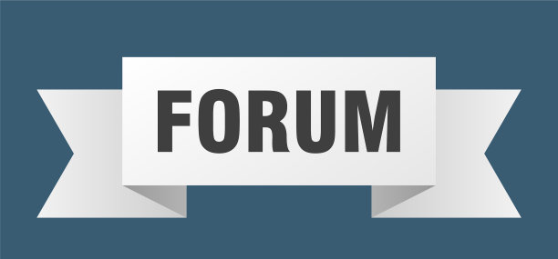 论坛彩带论坛纸带横幅标志图片下载