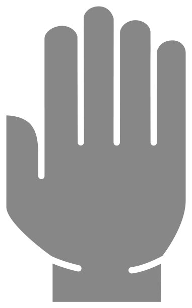 人类手灰色图标卫生人体保护图片下载