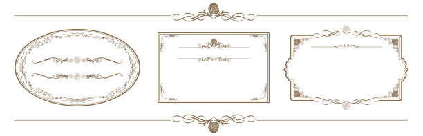 一套框架插图向量图片下载