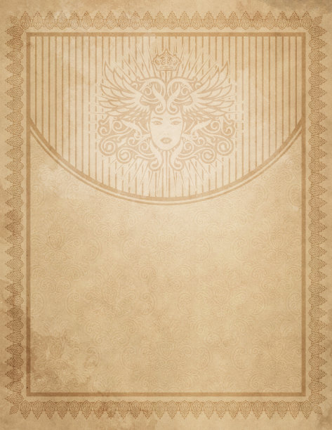 有装饰边框的老式纸。图片下载