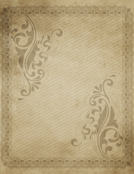 垃圾纸背景与装饰边框。图片下载