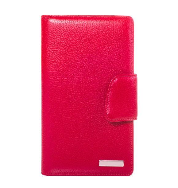 白色上的红色钱包图片下载