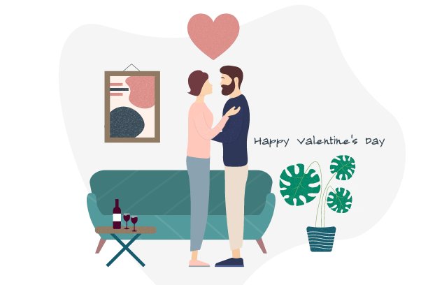 情人节快乐。节日的概念。模板的背景，横幅，卡片，海报与文字铭文。矢量EPS10插图。图片下载