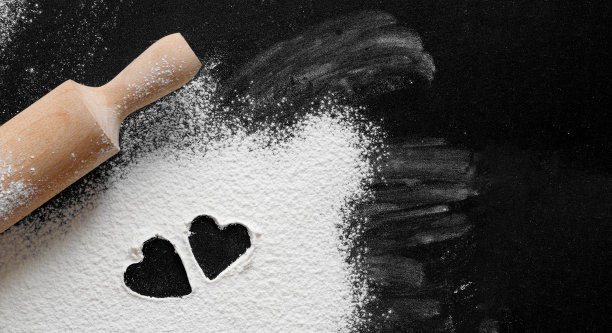 心型面粉图片下载