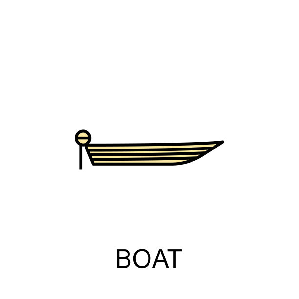 船海上运输大纲图标。标志和符号可以用于网页，标志，移动应用程序，UI, UX图片下载