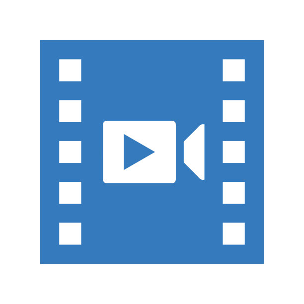 剪辑，电影转换图标。矢量图形图片下载