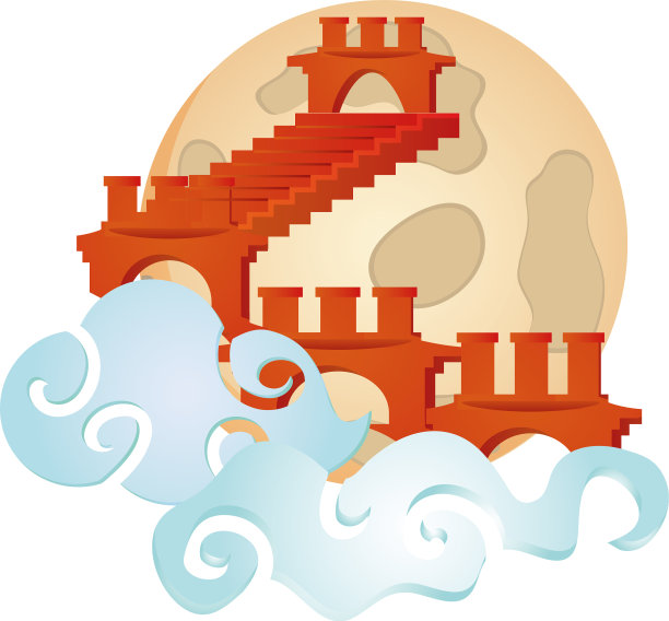 中秋佳节与城堡和快乐卡片图片下载