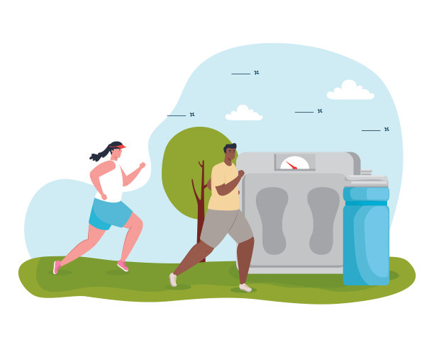 户外跑步与平衡重量和图片下载