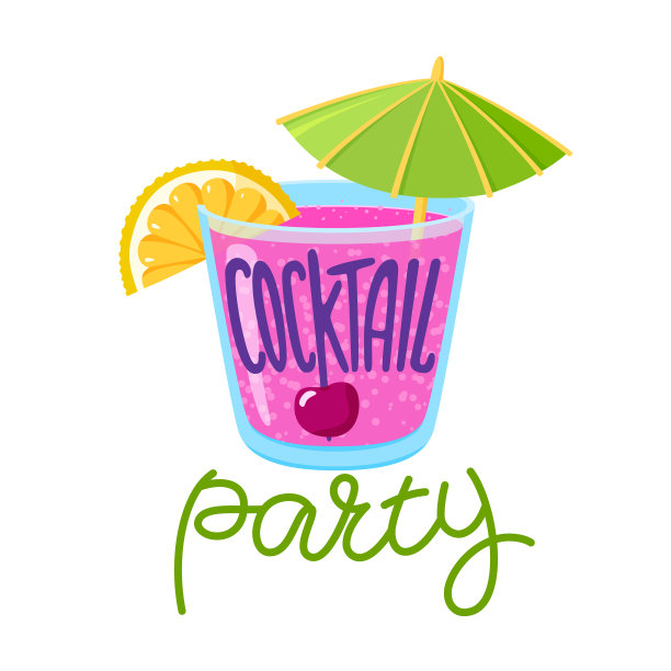 鸡尾酒会的字母混合饮料在老图片下载