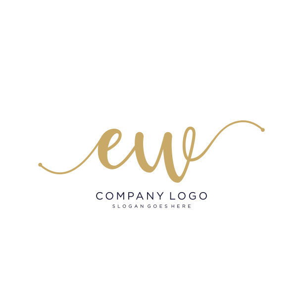 Ew最初的手写标志设计图片下载