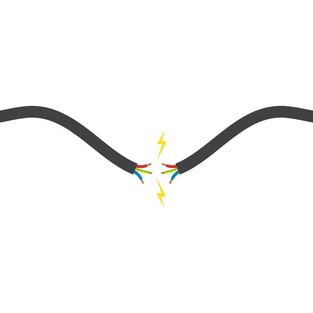 电缆图标矢量插图设计图片下载