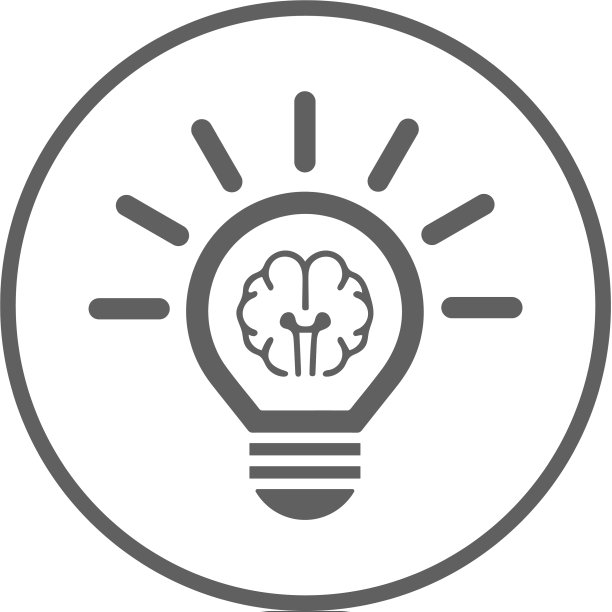 创意智能想法灰色图标图片下载