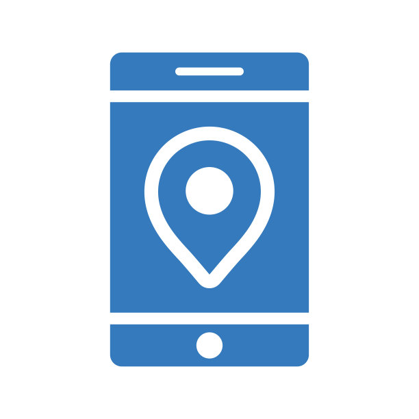 位置，移动地图图标。蓝色图片下载