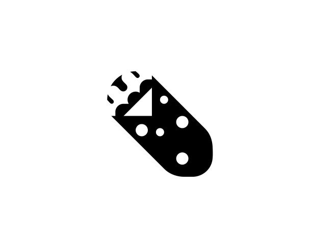 玉米煎饼矢量图标。孤立的墨西哥卷饼快餐平面标志图片下载