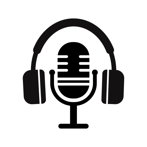 麦克风图标矢量插图。麦克风轮廓。音乐、声音、录音图标。录音室符号。扁平风格矢量插图图片下载