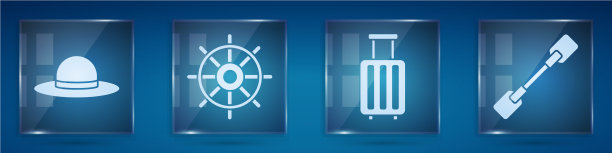 设优雅的女帽船方向盘图片下载