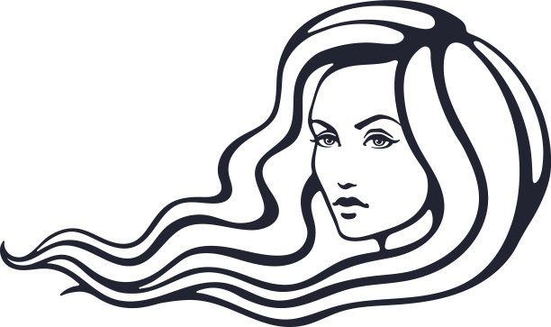 手绘美女素描图片下载