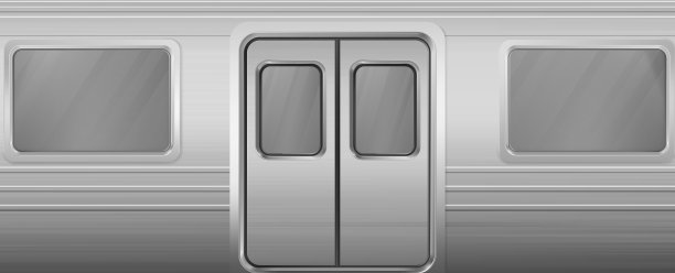 车窗紧闭的火车车厢图片下载