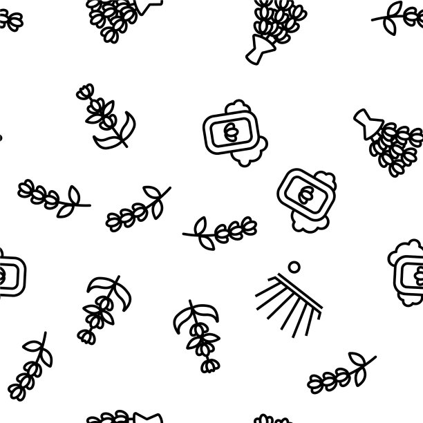 薰衣草无缝模式图片下载