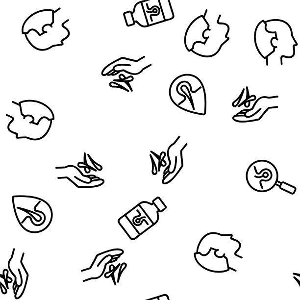 脱发无缝模式图片下载