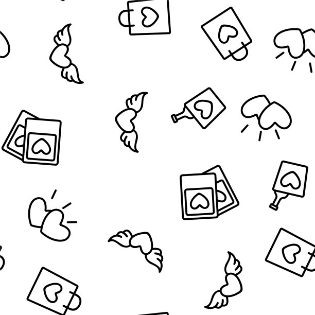 情人节浪漫无缝模式图片下载