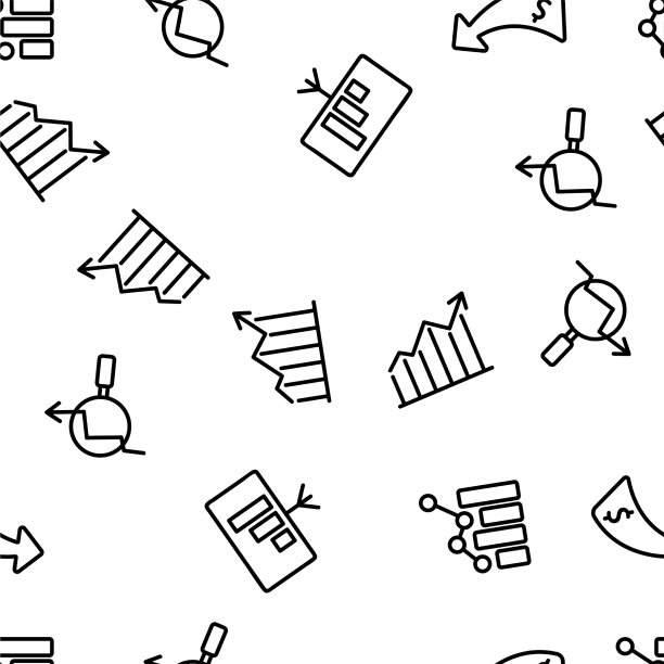 进度增长图形无缝模式图片下载