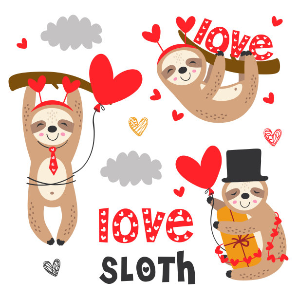 一套孤立的爱懒惰与礼物图片下载