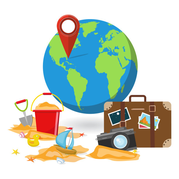 旅游对象度假概念图片下载