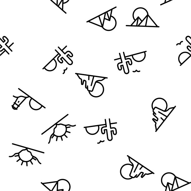 日落或日出无缝模式图片下载