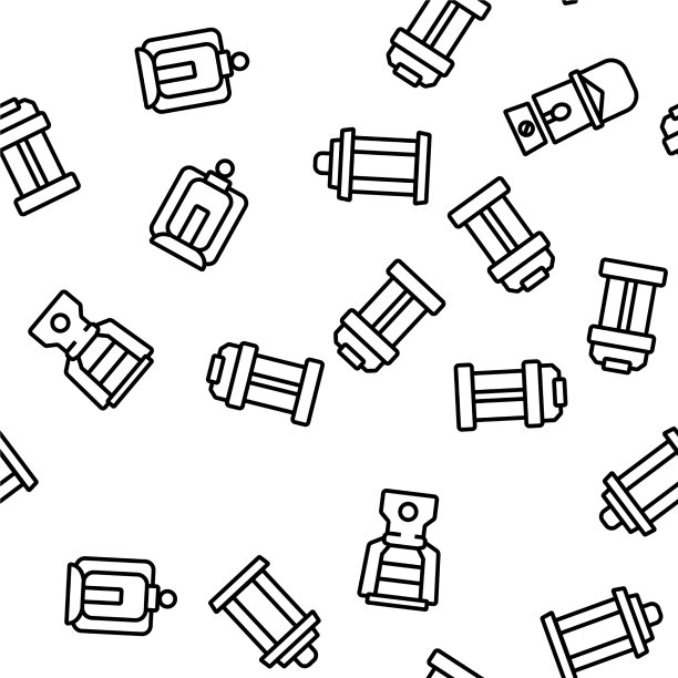 灯笼设备无缝图案图片下载