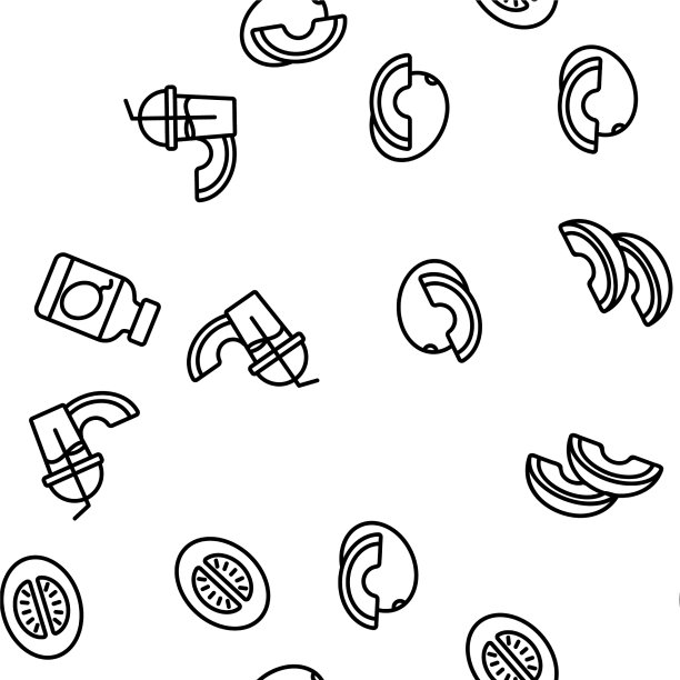 有机瓜果无缝图案图片下载