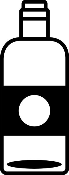 酒瓶饮线造型图标图片下载