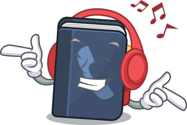 听音乐电话簿吉祥物卡通图片下载