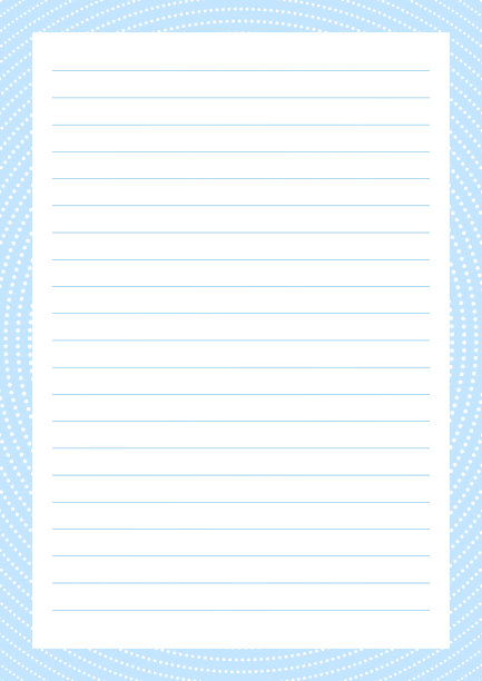 方格纸。抽象的条纹背景与彩色水平线。在透明的背景上打印纸笔记。最优A4大小。几何图案的学校，抄写本，笔记本，日记，笔记。图片下载