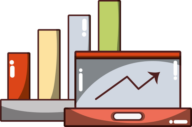 商业金融笔记本电脑统计增长箭头图片下载