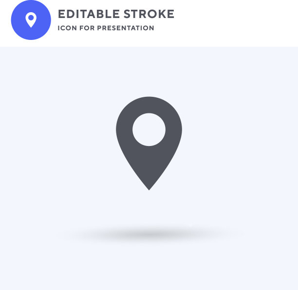 占位符图标填充平面标志实图片下载