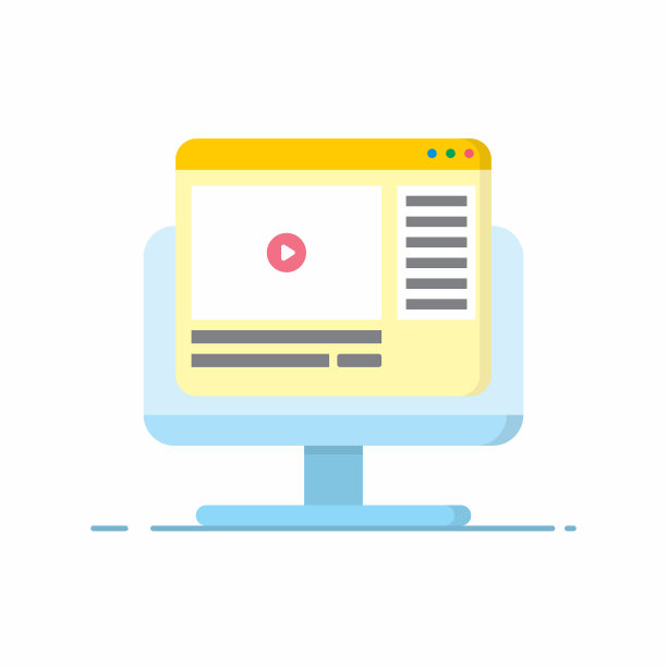 显示器电脑或PC与视频网站弹出图片下载