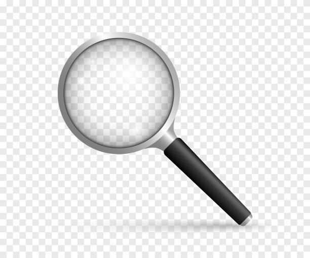 现实的放大镜。仪器放大。矢量插图。图片下载