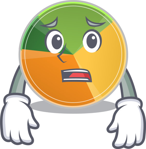 一个图片饼图显示害怕的脸图片下载