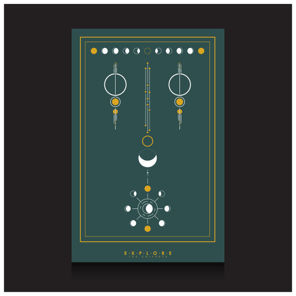 豪华空间探索宇宙的背景模板图片下载