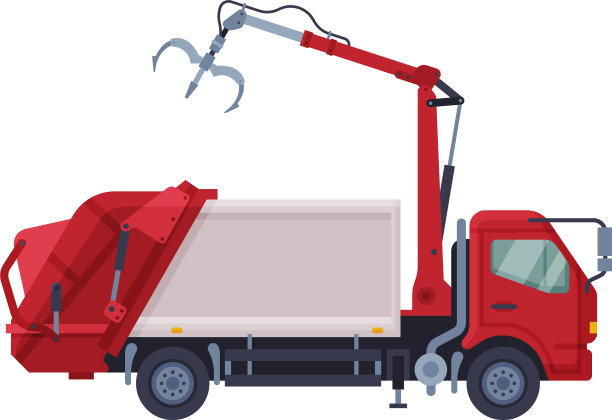 抓好垃圾车车辆的垃圾收集图片下载