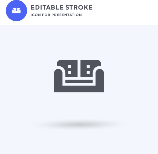 沙发图标填平标志实图片下载