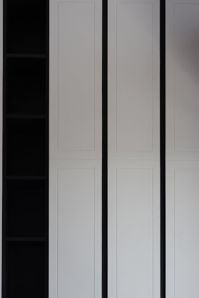 房间的白色木柜的特写图片下载