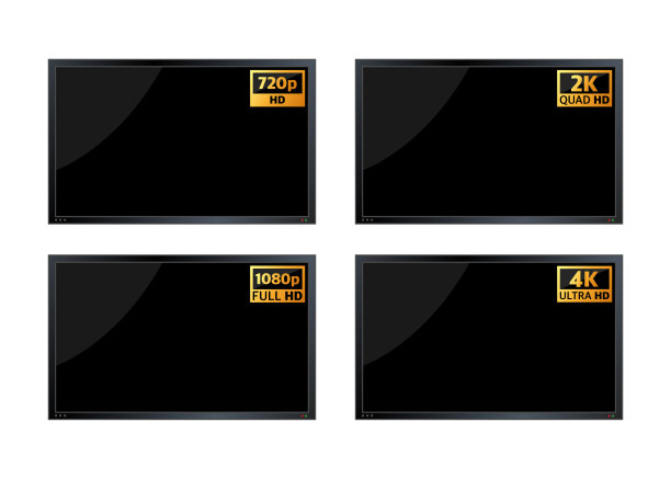 4k超高清，2k四高清，1080全高清和720高清尺寸的视频。图片下载