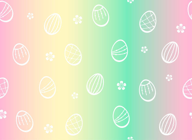 无缝复活节图案的节日包装或背景图片下载