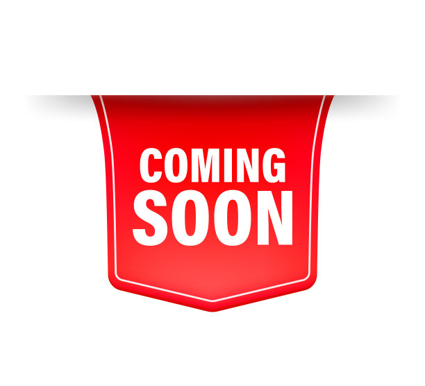 即将到来的丝带孤立的白色背景。矢量插图。图片下载