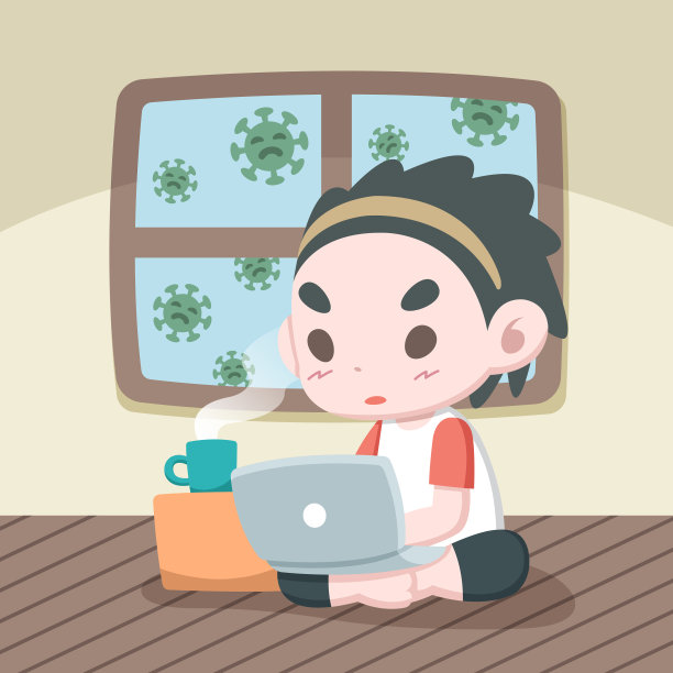 一个在家工作的男人图片下载