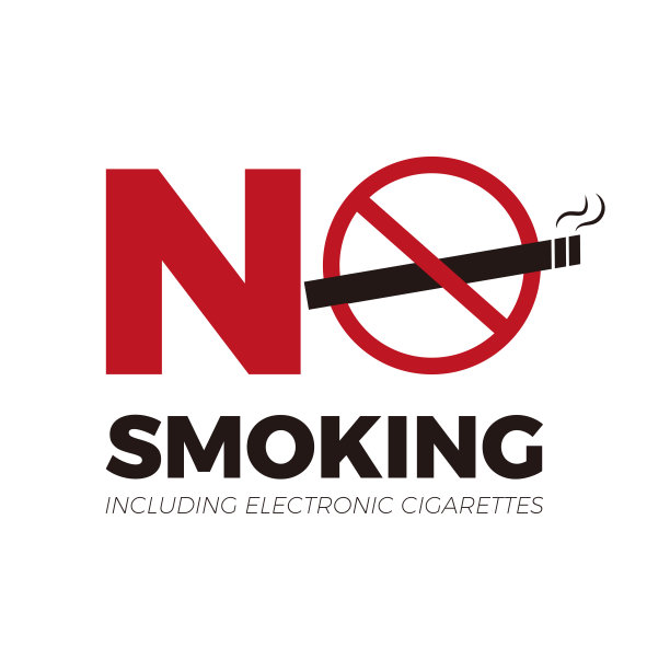 禁止吸烟的标志载体。警告标志和标志“禁止吸烟，停止吸烟”。图片下载
