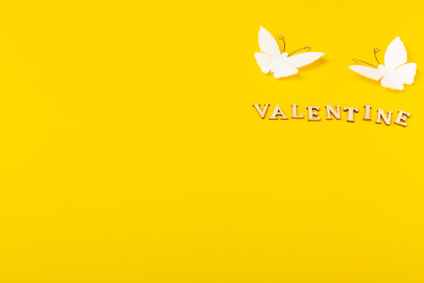 情人节黄色背景图片下载