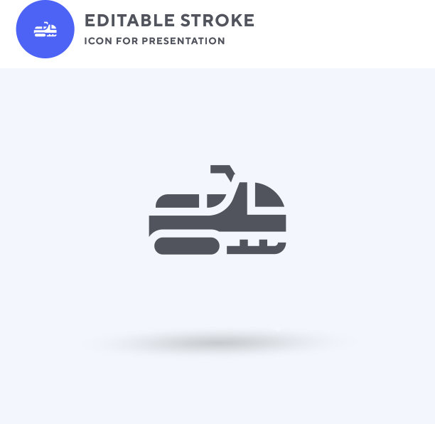 雪地车图标填充平面标志固体图片下载